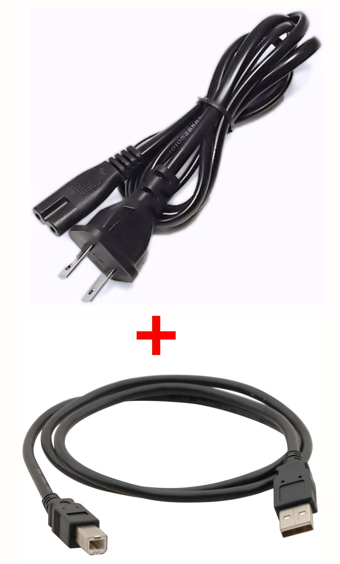 PlatinumPower AC Power Cord with USB Cable for HP OfficeJet 4500 4610 4622 4635 Printers - Replacement Power Supply for Home & Office Printing Needs