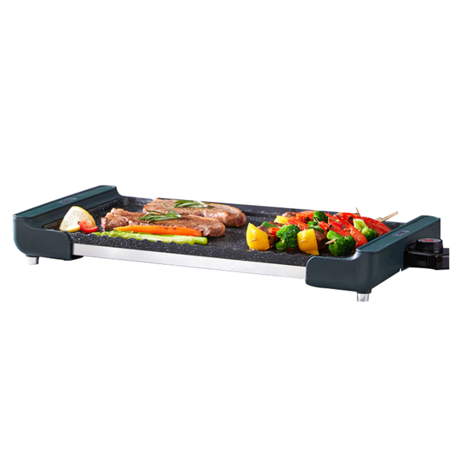 Nonstick Electric Griddle Grill 53x27cm - Perfect for Pancakes, Eggs, Grilled Cheese, French Toast, Bacon & Burgers - Ideal for Breakfast, Camping & Family Cooking