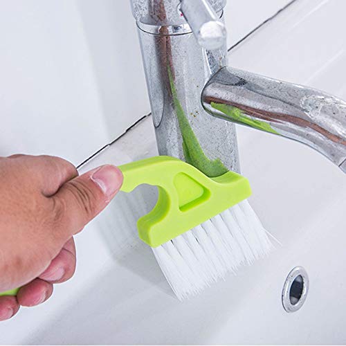 Multi-Purpose Window Track & Keyboard Cleaning Brush - Dust Removal Tool for Hard-to-Reach Grooves, Nooks & Crannies - Ideal for Home, Office, and Car Window Cleaning (Color: Blue)