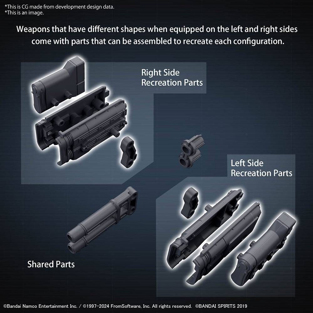 Bandai 30 Minutes Missions 30MM Option Weapon Part Set 02 (Armored Core VI: Fires of Rubicon) Model Kit - Customizable Mecha Weapons for Action Figure Collectors & Tabletop Gaming