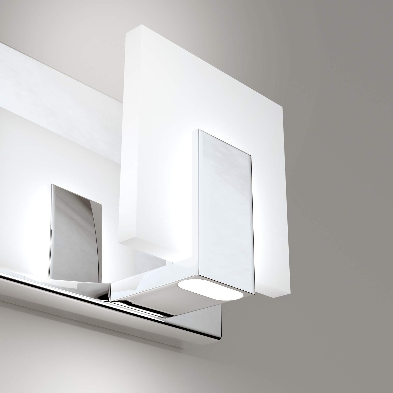 Aipsun Modern LED Vanity Light - Frosted White Acrylic Bathroom Wall Light Fixture with Up & Down Lighting - Perfect for Mirror Illumination in Bathrooms & Dressing Rooms