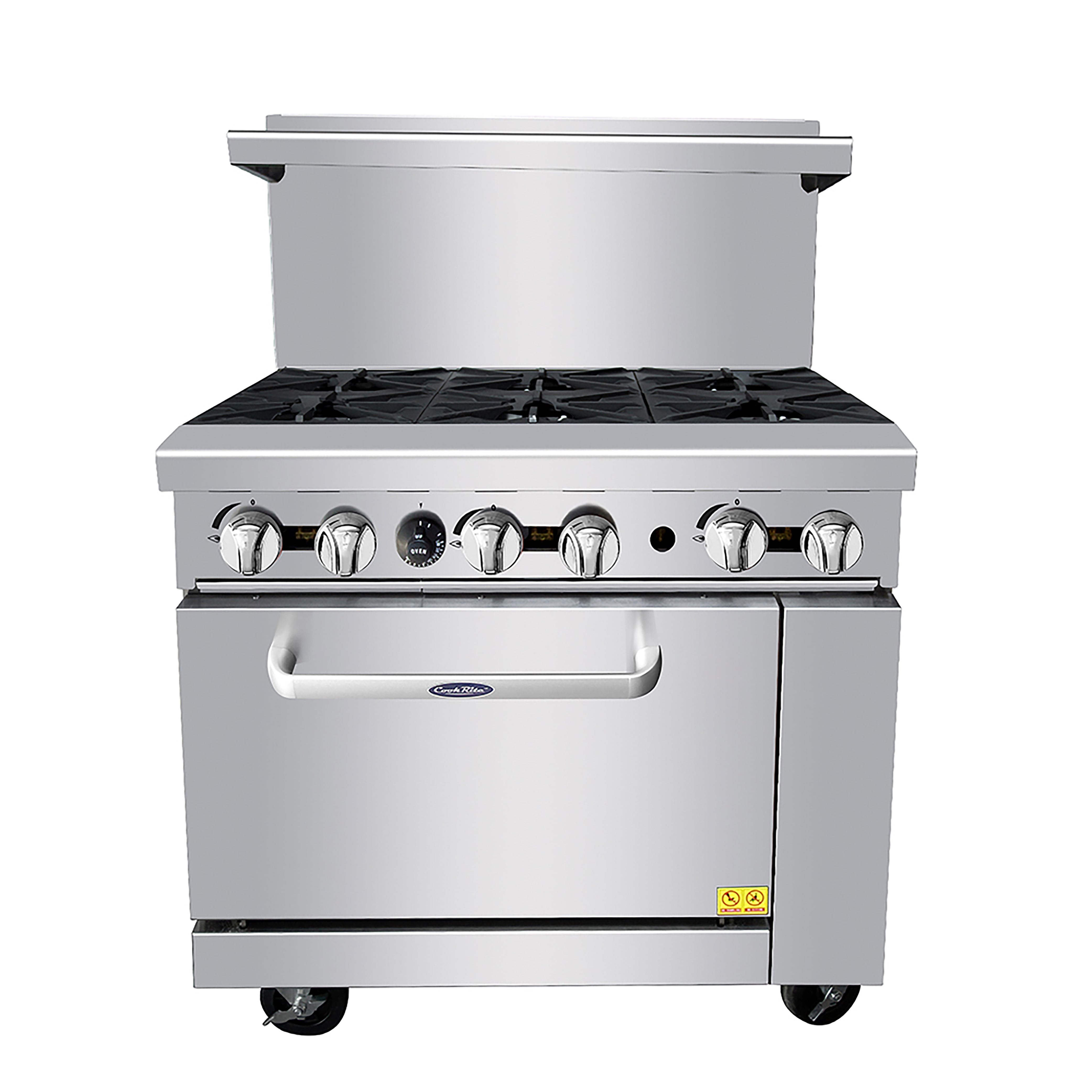 Atosa AGR 6B 36 Inch Commercial Gas Range with 6 Burners - 219,000 BTU High Output for Restaurants & Catering Businesses