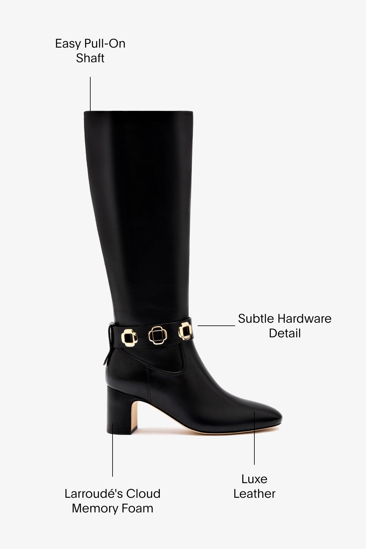 Milan Black Leather Block Boots for Women - Stylish & Comfortable Ankle Booties for Fall, Winter & Everyday Wear