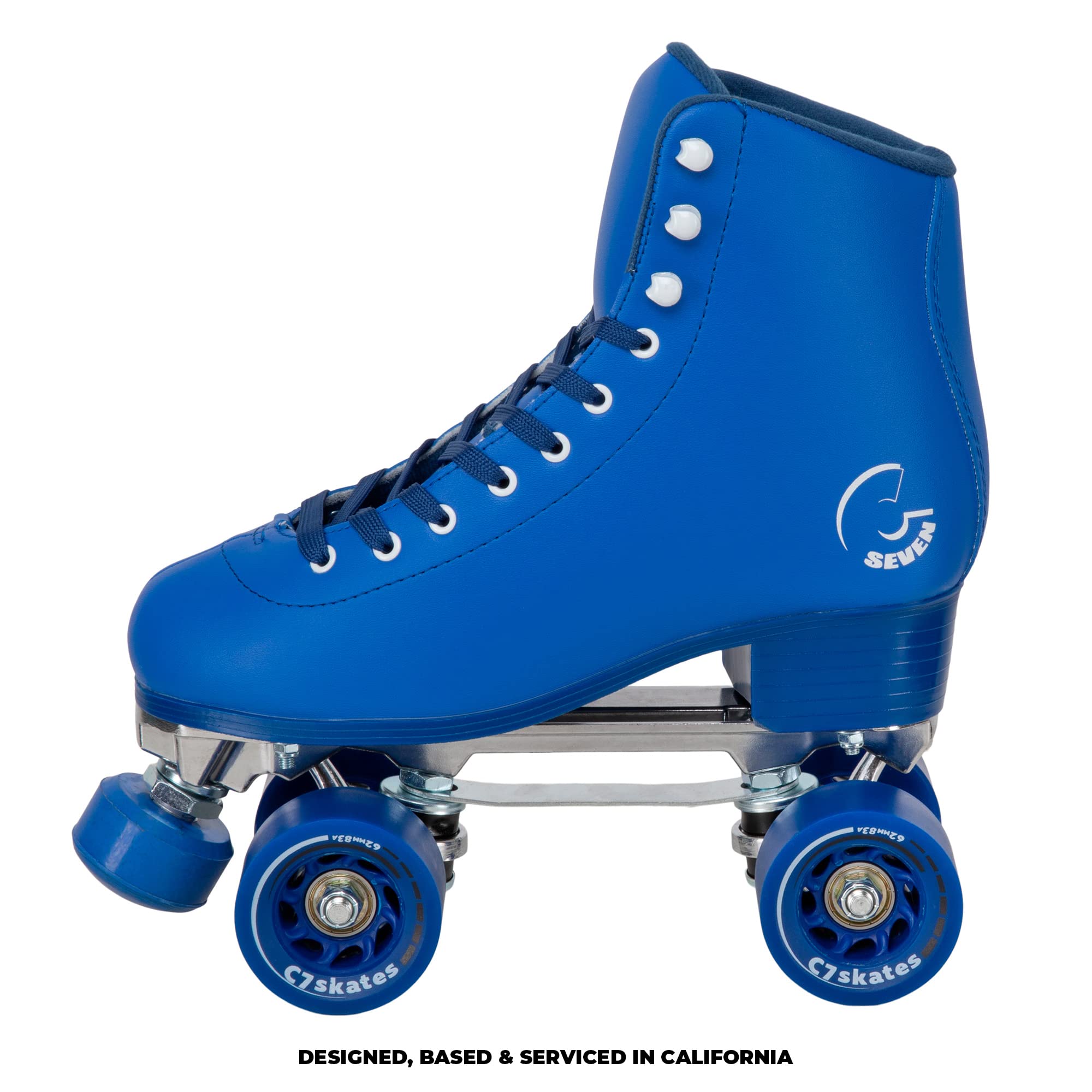 C7 Skates Dark Magic Quad Roller Skates for Outdoor & Rink Skating