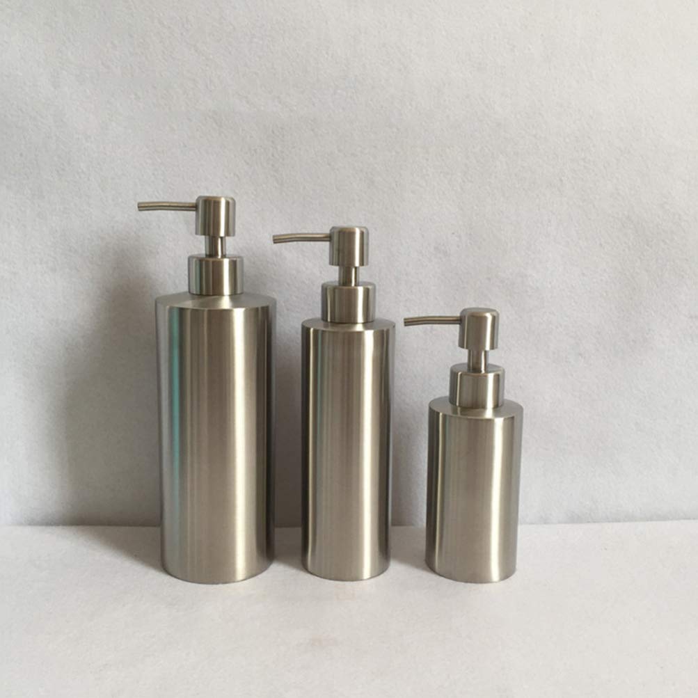 TOPBATHY 304 Stainless Steel Soap Dispenser - Premium Liquid Soap & Lotion Pump for Bathroom, Kitchen & Sink - Rustproof & Durable Soap Dispenser for Hand Wash, Dish Soap & Shampoo