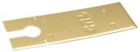 CRL85CPPB Polished Brass Cover Plate for 8500 Series Floor Mounted Door Closer - Durable Hardware for Commercial & Residential Entryways