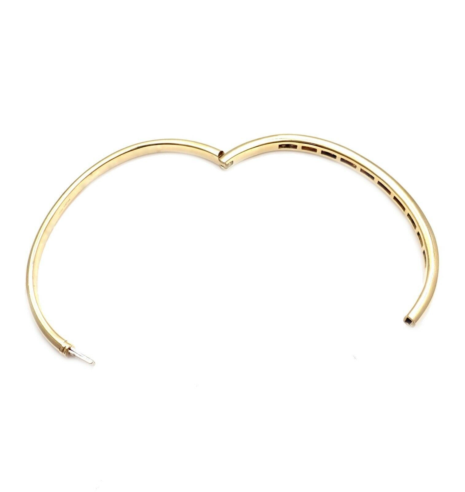 Exquisite 18k Yellow Gold Diamond & Sapphire Bangle Bracelet by Craig Drake - Luxury Jewelry for Women, Perfect for Weddings, Anniversaries & Special Occasions