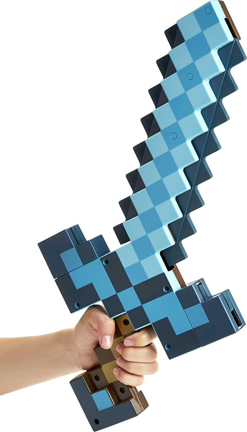 Minecraft Transforming Sword & Pickaxe Set - 2-in-1 Collectible Toy for Kids & Fans - Perfect for Role Play, Cosplay & Display - Great Gift for Gamers & Collectors