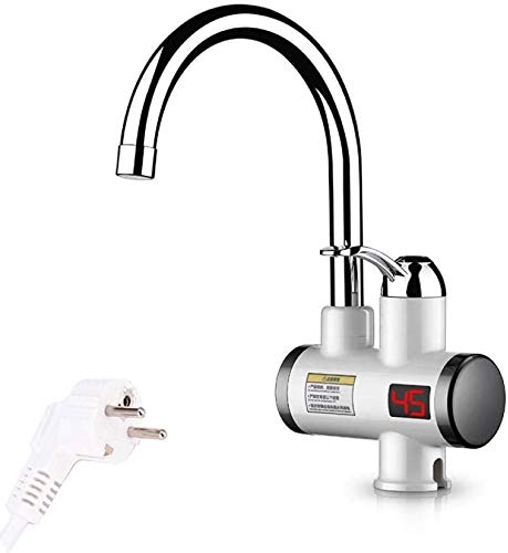 220V Instant Electric Tankless Water Heater for Kitchen - Fast Heating with Temperature Display | Perfect for Small Apartments, RVs & Home Use