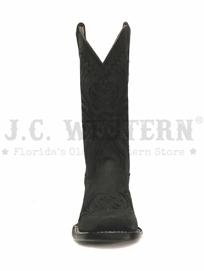 Circle G L5464 Women's Western Embroidery Square Toe Cowgirl Boots - Black | Comfortable & Stylish for Rodeo, Country Dancing & Everyday Wear