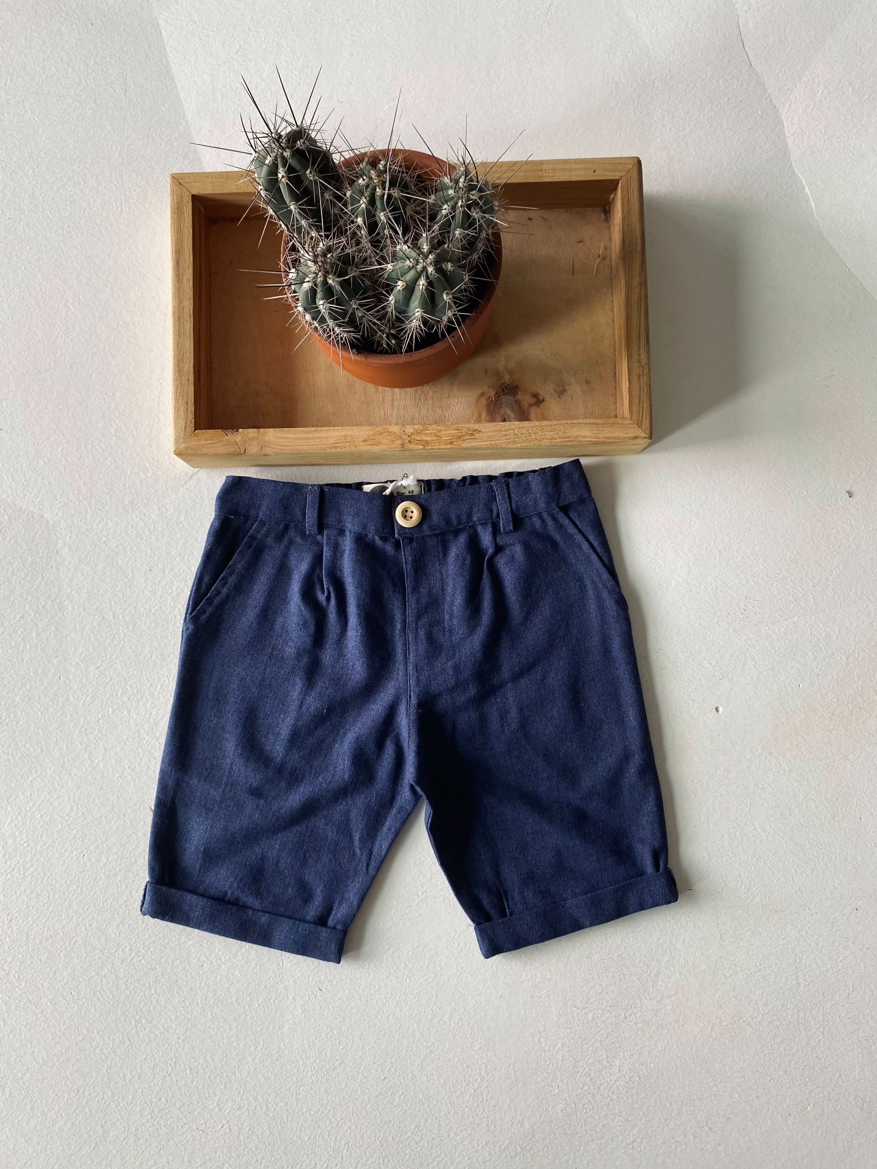 Boys' Linen Shorts for Kids Ages 3-9 | Comfortable Summer Shorts for Toddlers & Children | Perfect for Playtime, Beach & Outdoor Activities