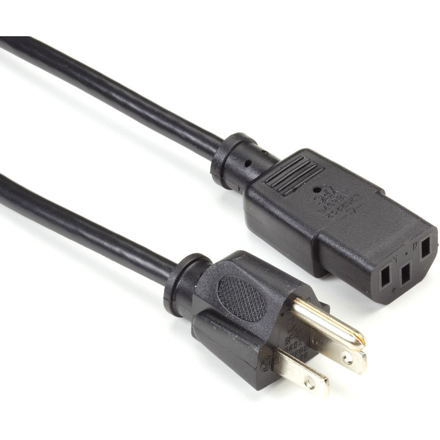 12 Ft. Power Cord with NEMA 5-15P to IEC 60320 C13 Connector - Heavy Duty Computer & Office Equipment Power Cable for PCs, Monitors, Printers & More