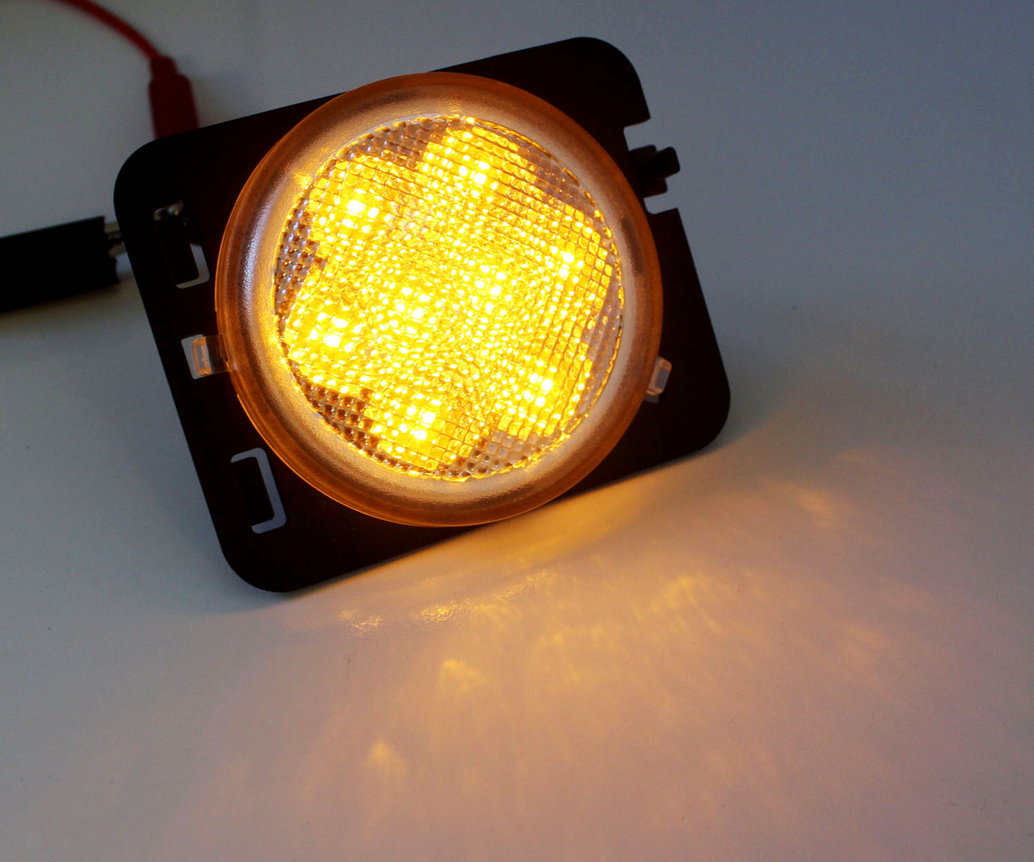 Amber LED Side Marker Lights & Fender Flare Lamps for Jeep Wrangler JK - Clear Lens, Durable & Waterproof - Perfect for Off-Roading, Night Driving & Customization