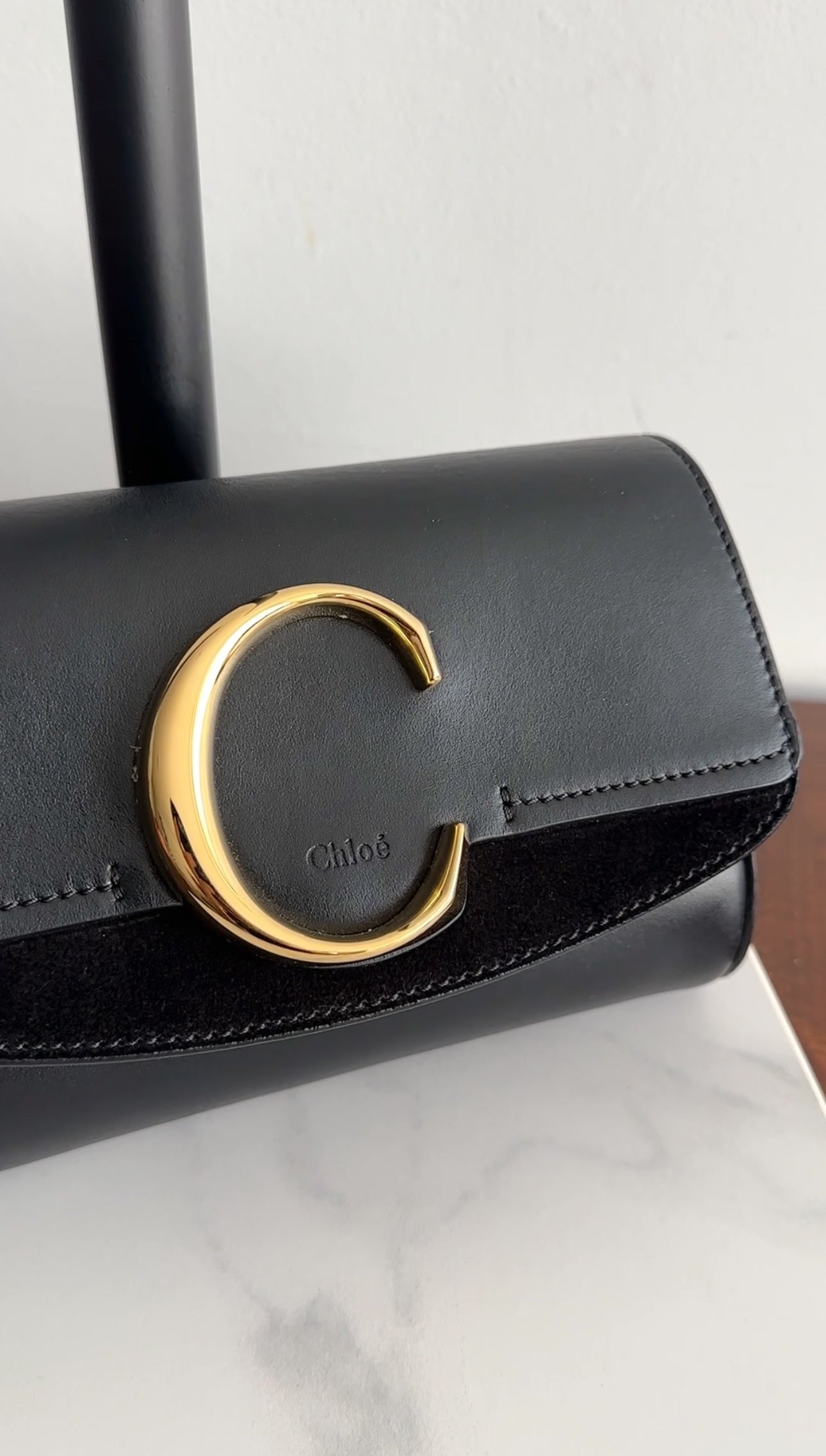 Chloe Black Leather Mini Crossbody Belt Bag - Stylish & Compact for Everyday Wear, Travel, and Outings