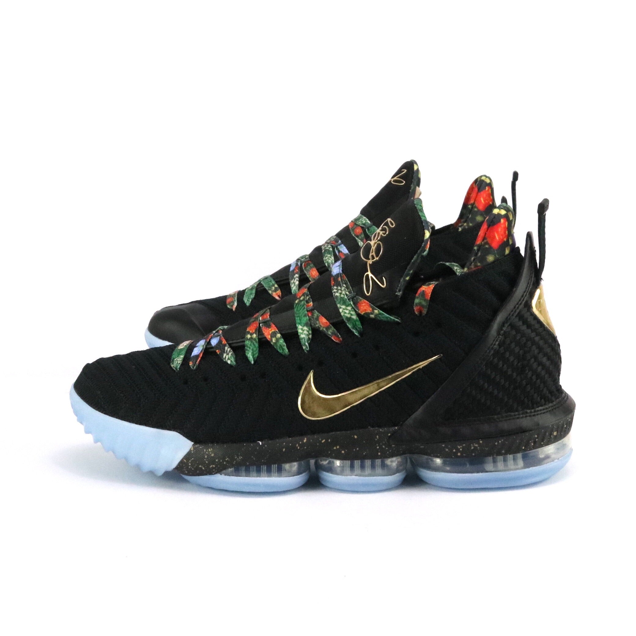 Lebron 16 KC Watch The Throne Basketball Shoes - Black Metallic Gold Rose Frost Colorway - High-Performance Sneakers for Men - Perfect for NBA Games, Streetwear & Athletic Training