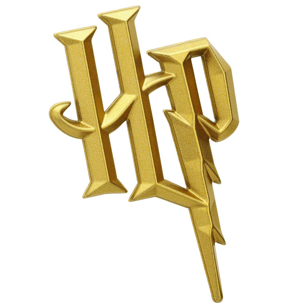3D Harry Potter HP Car Badge - Gold Chrome for Fans & Decor