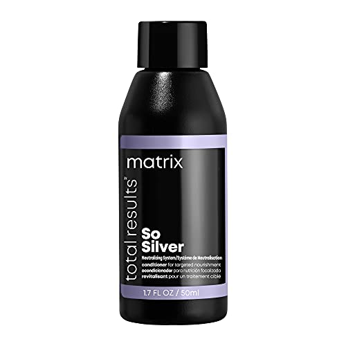 MATRIX Total Results So Silver Conditioner - Hydrating & Toning for Blonde, Silver & Color-Treated Hair | Restores Shine & Moisture | Perfect for Daily Use & Salon-Quality Care at Home