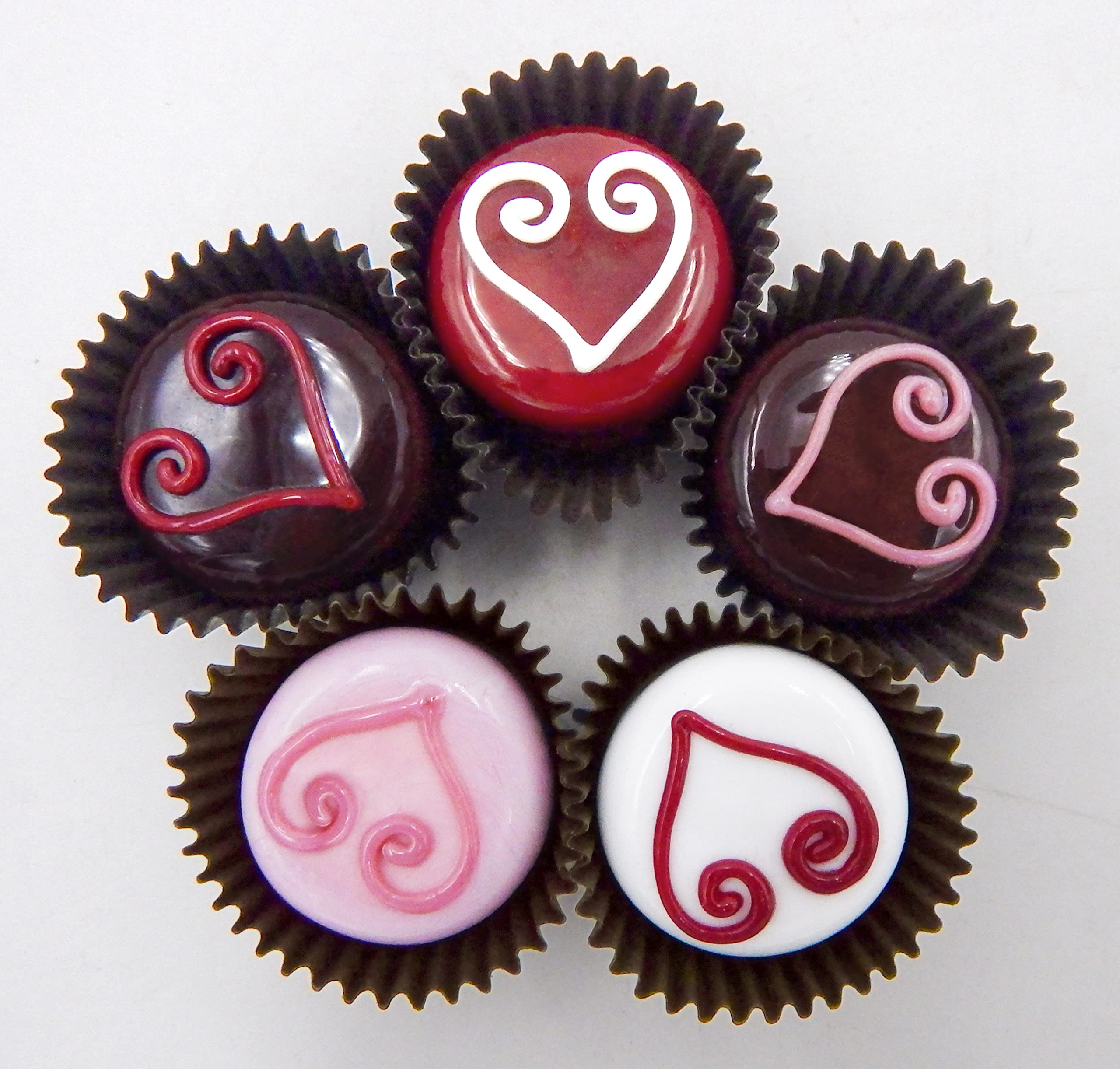 Collectible Glass Curly Heart Chocolate Box - Elegant Home Decor Gift with Strawberry & Raspberry Design | Perfect for Valentine's Day, Anniversary, Wedding Favors & Table Centerpiece Decoration