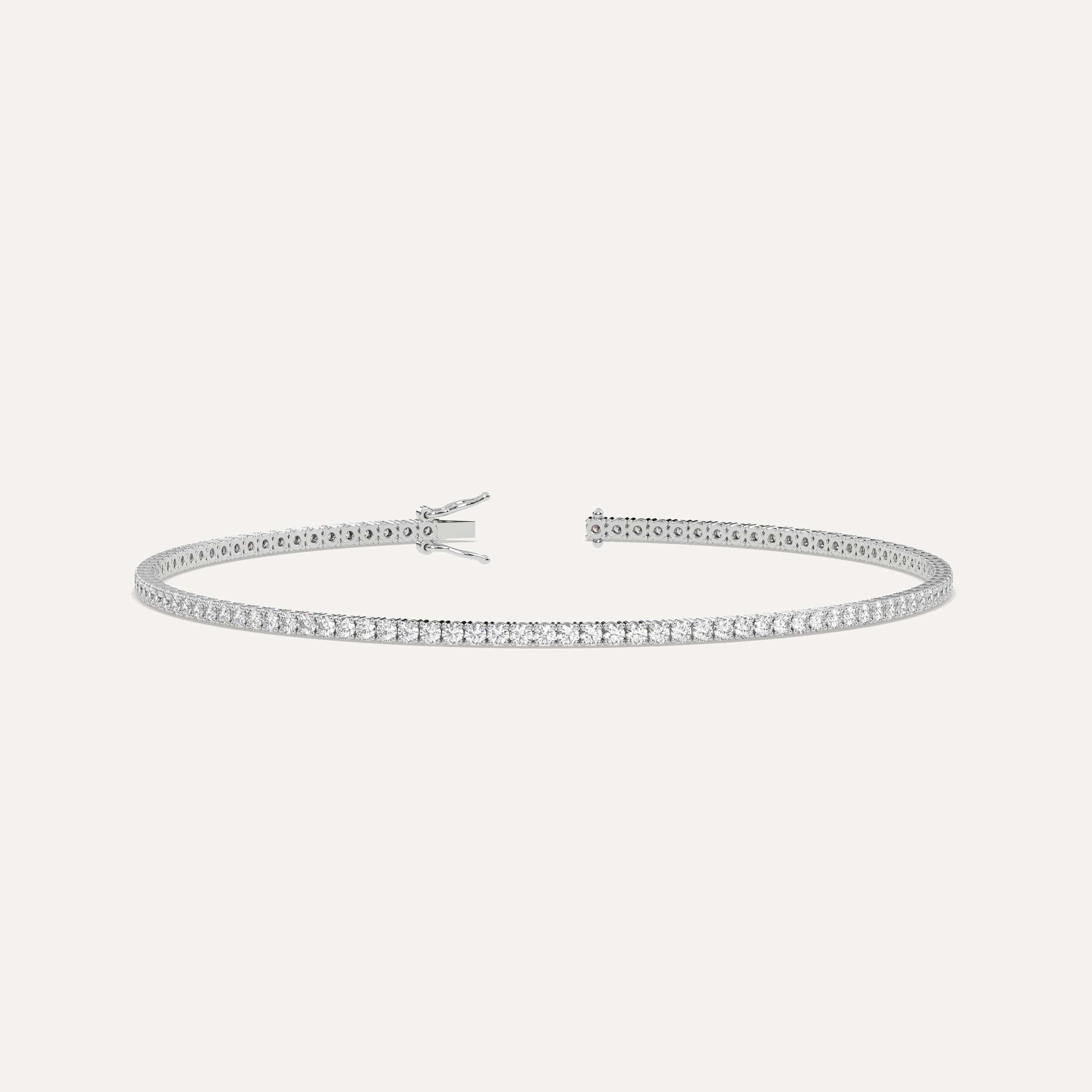 2 Carat Diamond Tennis Bracelet for Women - 14K White Gold Classic Elegant Jewelry Gift for Anniversary, Wedding & Special Occasions