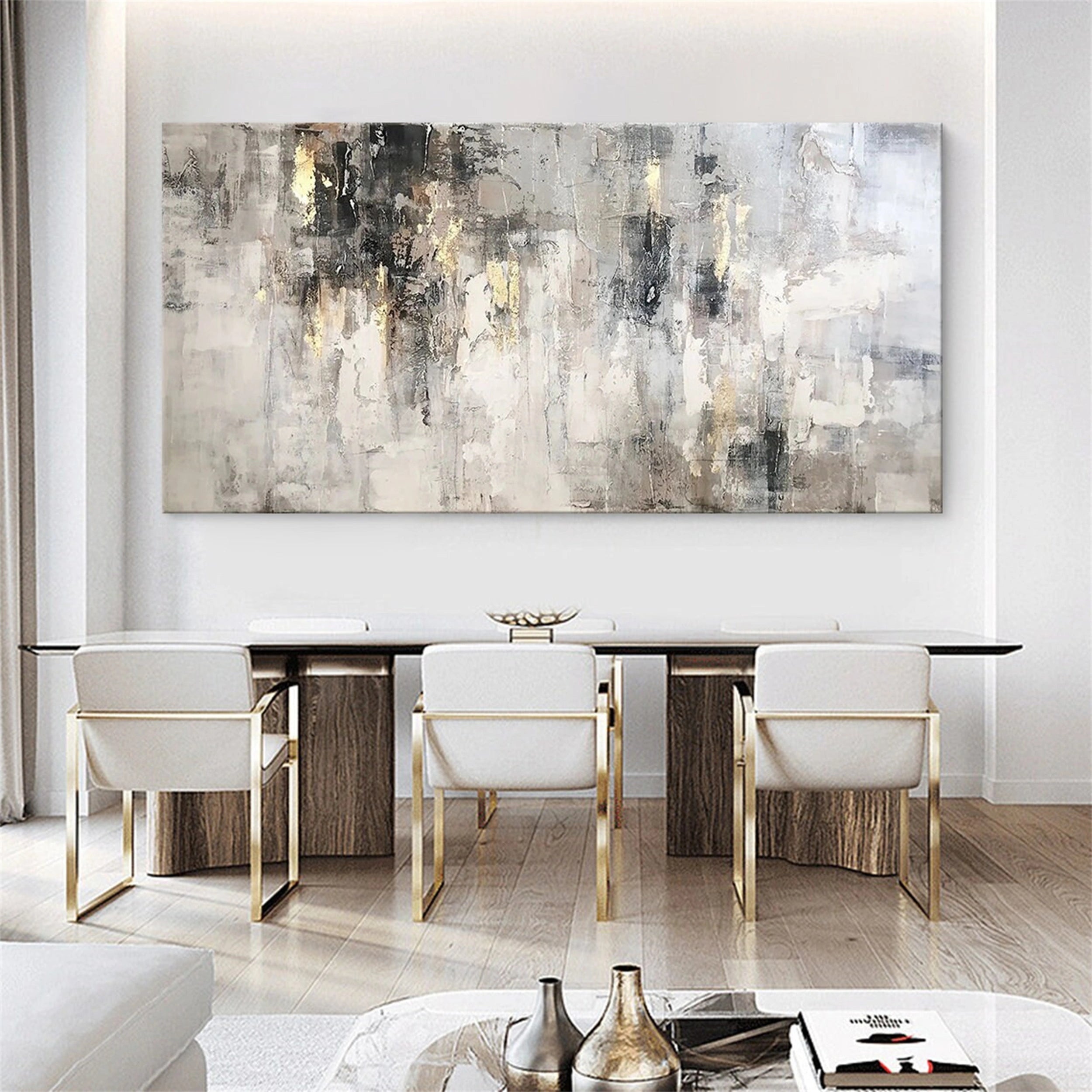Abstract Painting #AB 092 - Modern Wall Art for Home & Office Decor | Handmade Canvas Artwork for Living Room, Bedroom & Office Spaces
