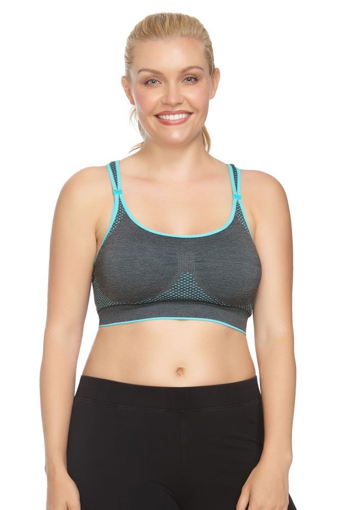 Danica Nursing Sports Bra - Comfortable Maternity & Nursing Bra for Active Moms - Perfect for Yoga, Running, Gym & Breastfeeding