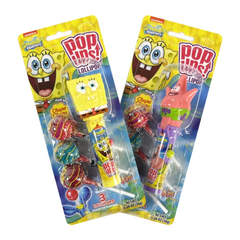 Spongebob Squarepants Gummy Candy - 6 Pack (1.26oz Each) | Bulk Candy for Parties, Movie Nights & Kids Snacks | Fun Cartoon Character Treats for Birthdays & Halloween