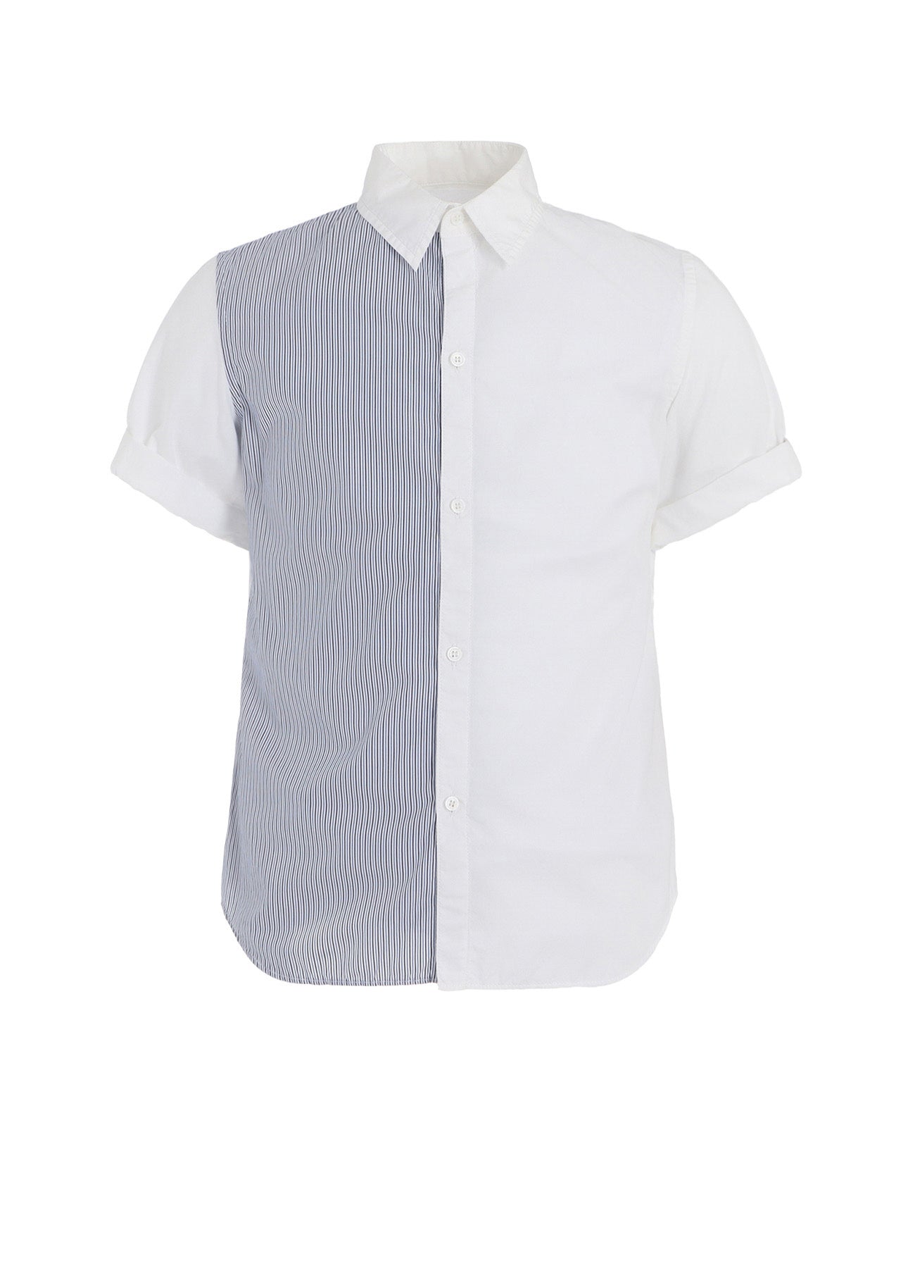 Premium Cotton Broad Stripe Short Sleeve Shirts for Men - Casual Summer Button Down Tops - Perfect for Office, Beach & Outdoor Activities