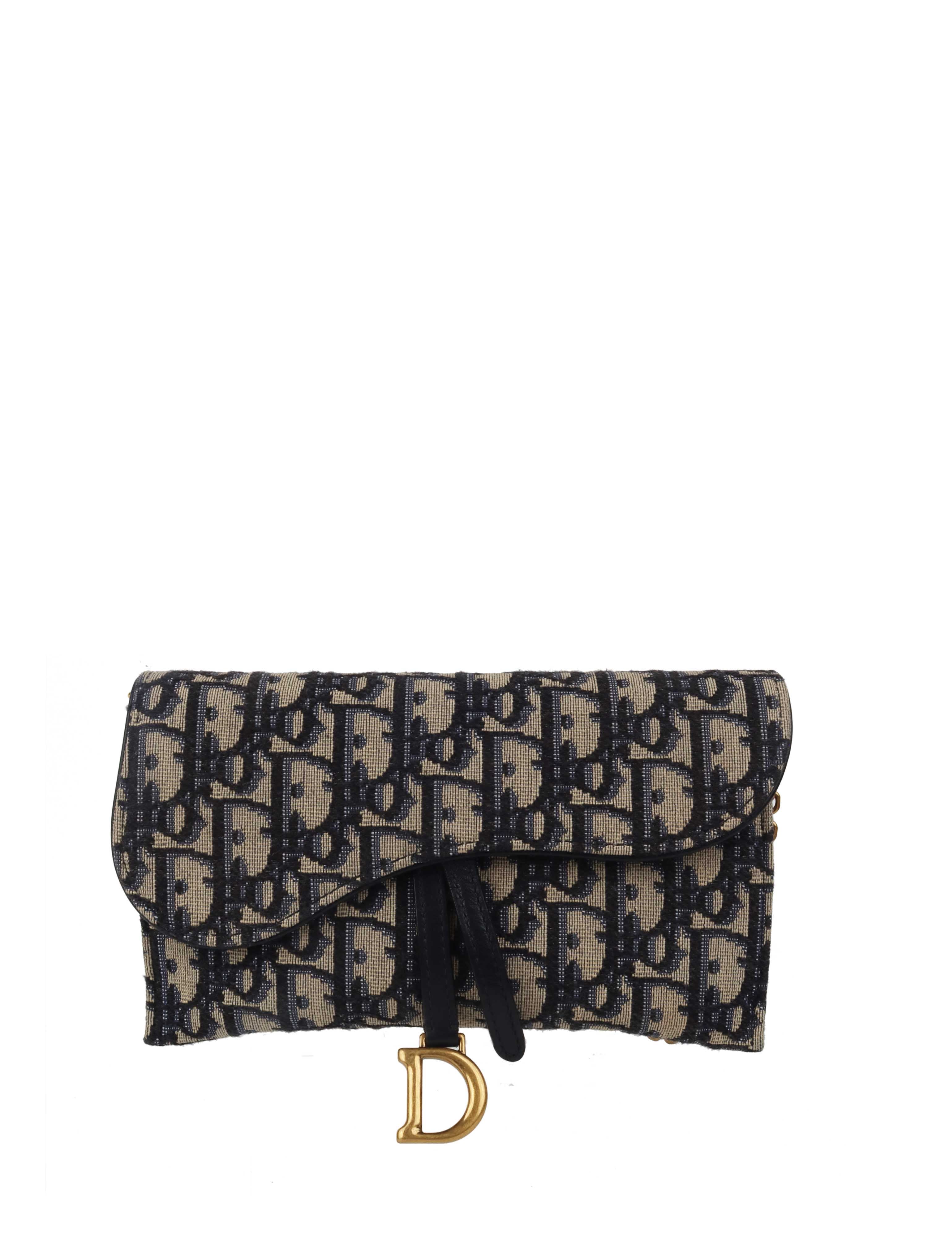 Dior Long Saddle Wallet on Chain - Stylish Crossbody Bag for Women | Perfect for Evening Out, Party & Daily Use