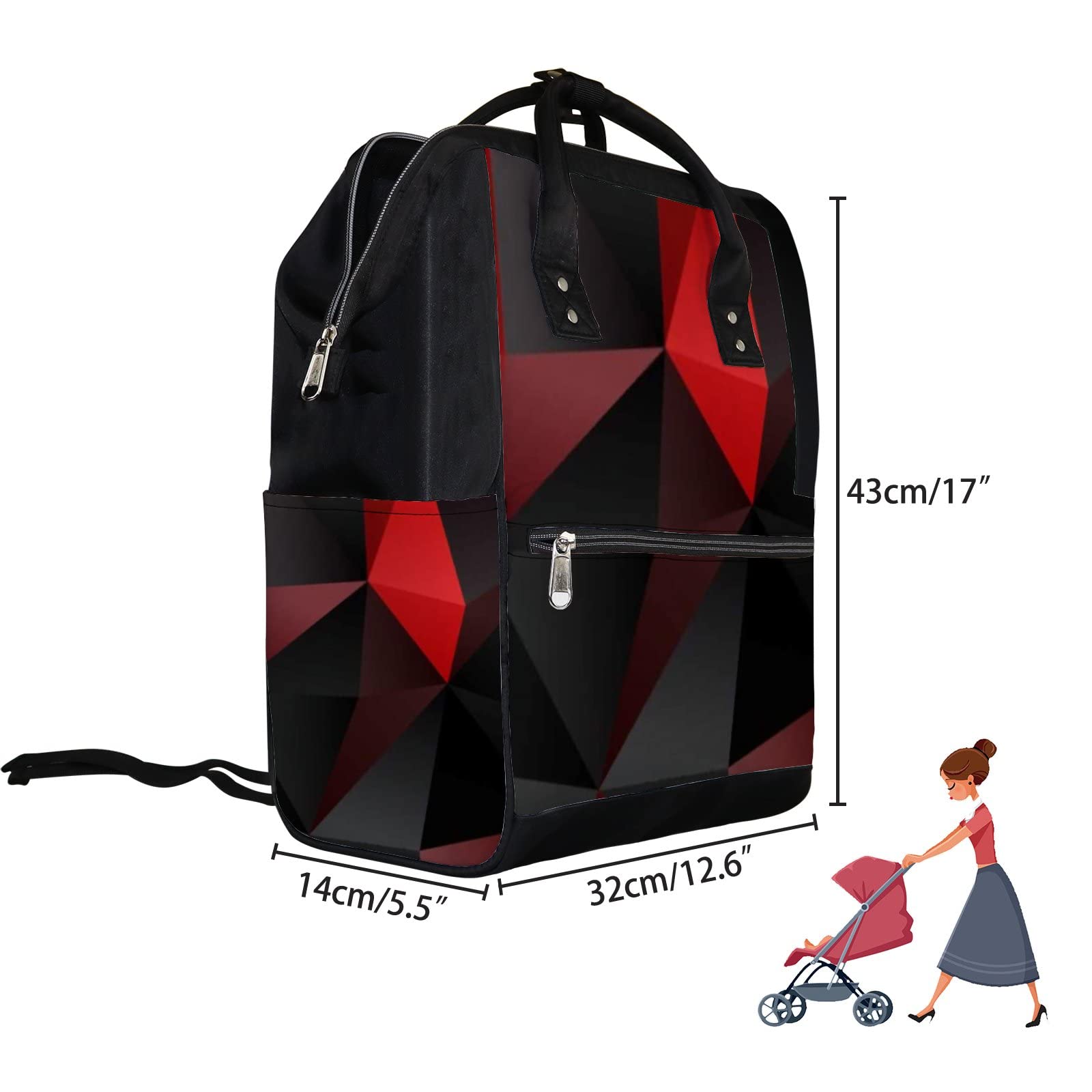 Waterproof Diaper Backpack for Travel - Lightweight & Durable Baby Nappy Bag with Laptop Compartment | Perfect for Parents On-The-Go