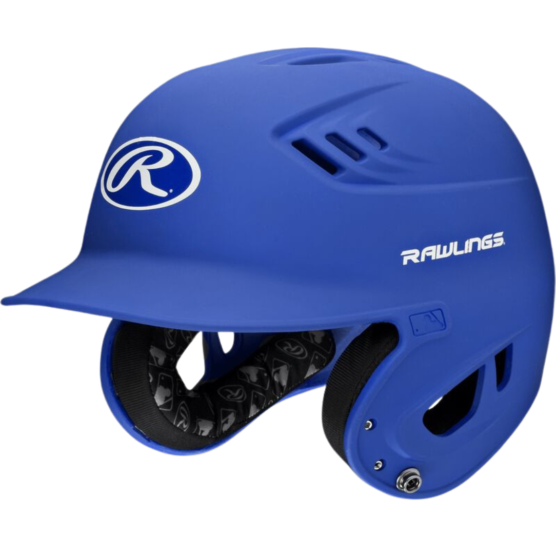 Rawlings R16 Matte Baseball Helmet - Single Tone Youth/Adult Protective Gear for Baseball, Softball & Training - R16M Model