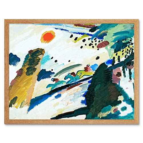 Framed Light Oak 12X16