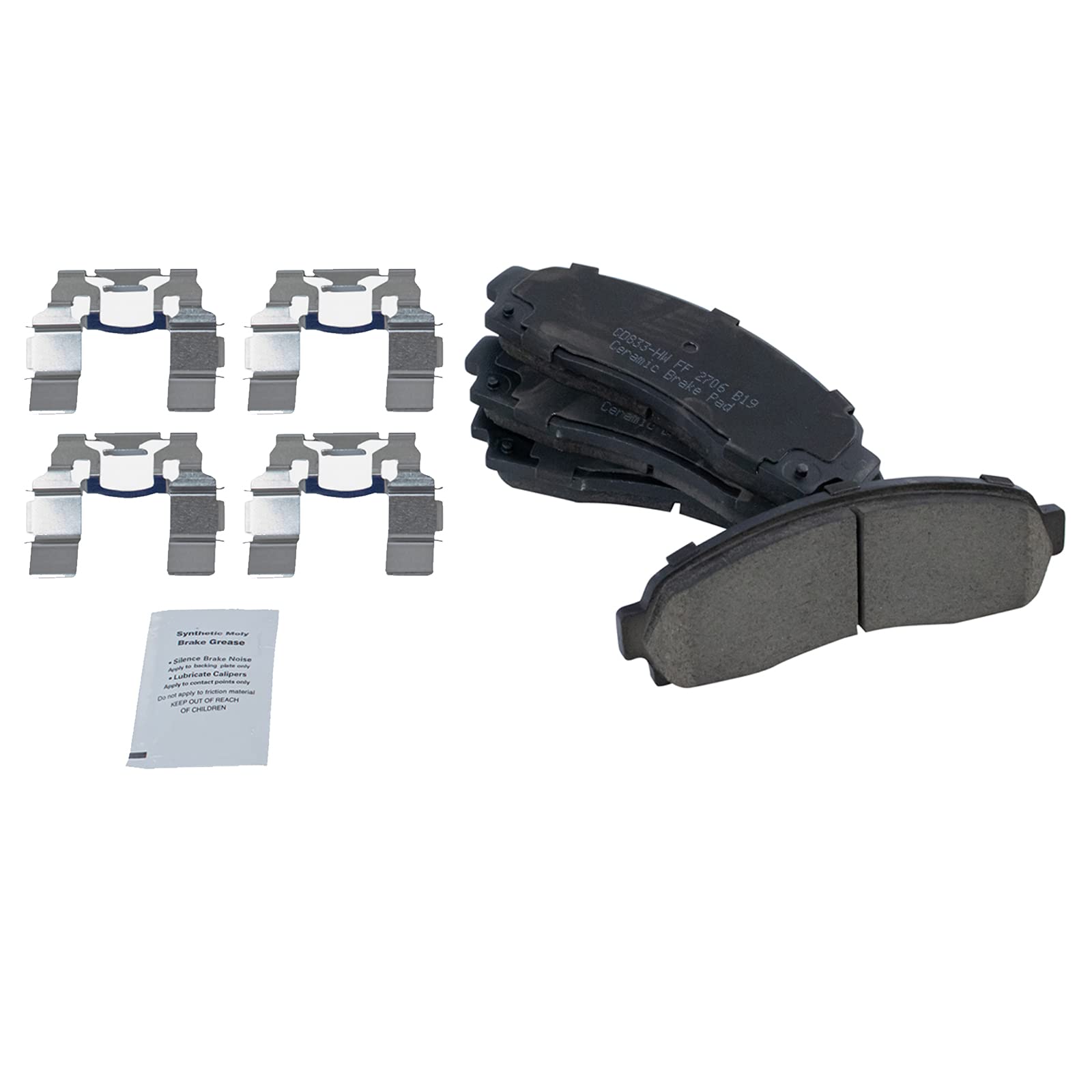 TRQ Front Ceramic Brake Pads & Performance Rotors Kit for Chevy Equinox, Pontiac Torrent, Saturn Vue - Smooth Stopping Power for City Driving & Highway Commuting