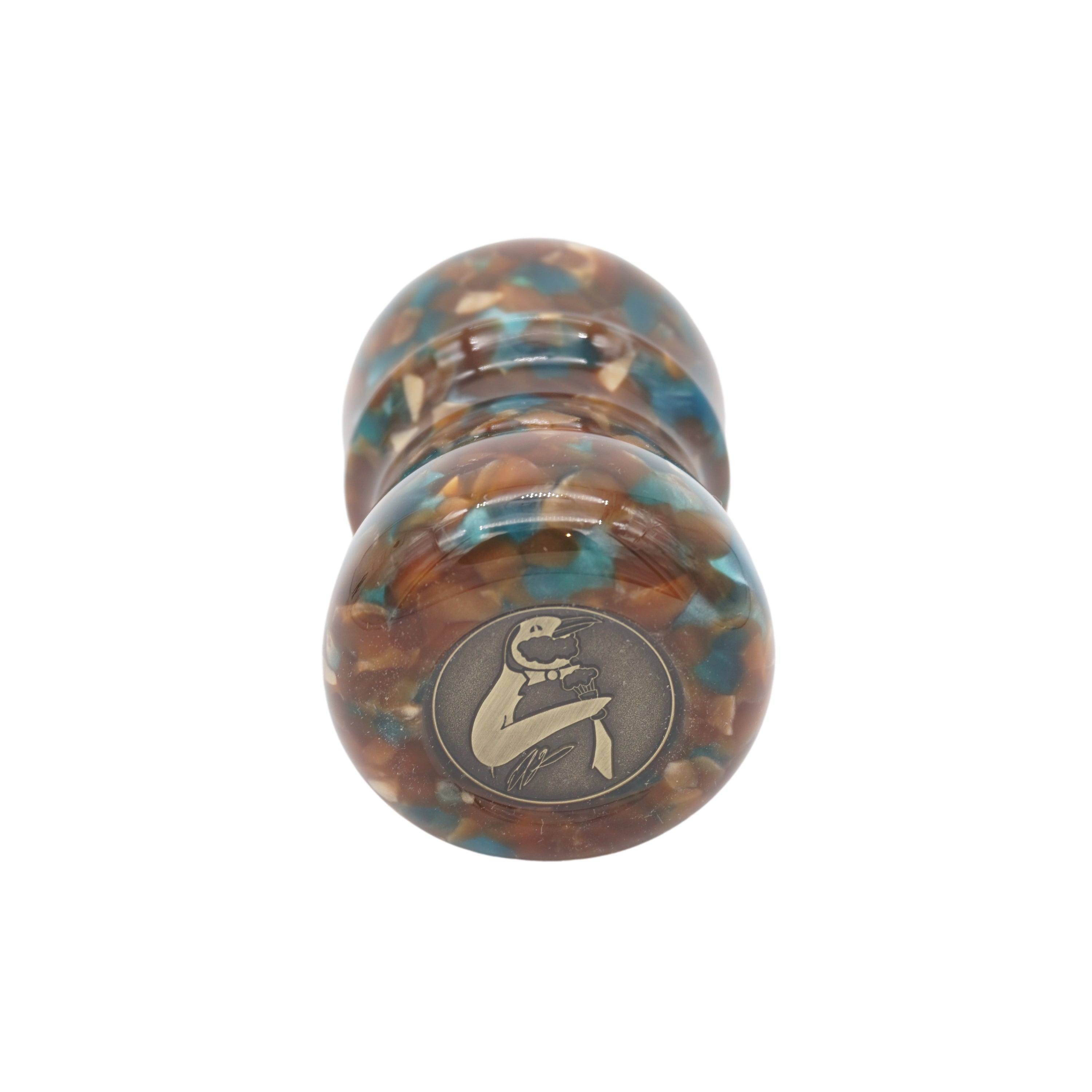 Handcrafted Shaving Brush Handle with Diamond Pattern - Fits 24mm & 26mm Knots - Perfect for Wet Shaving & Grooming Gifts