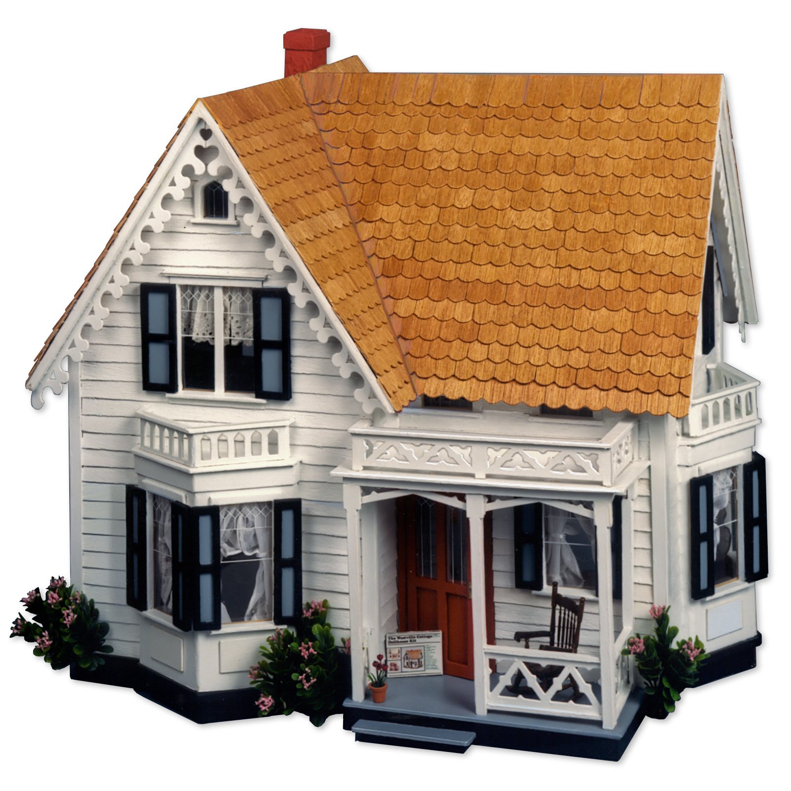 Greenleaf Westville Dollhouse Kit - 1 Inch Scale Miniature House Model for Collectors & Hobbyists | Perfect for Dollhouse Displays, Miniature Scenes & DIY Craft Projects