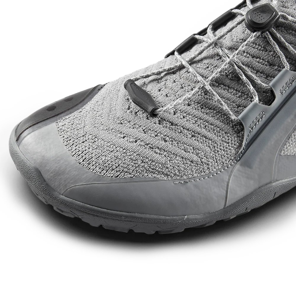 Vivobarefoot Primus Trail Knit FG Men's Barefoot Shoes - Ultimate Gray | Lightweight Hiking & Trail Running Shoes for Natural Movement