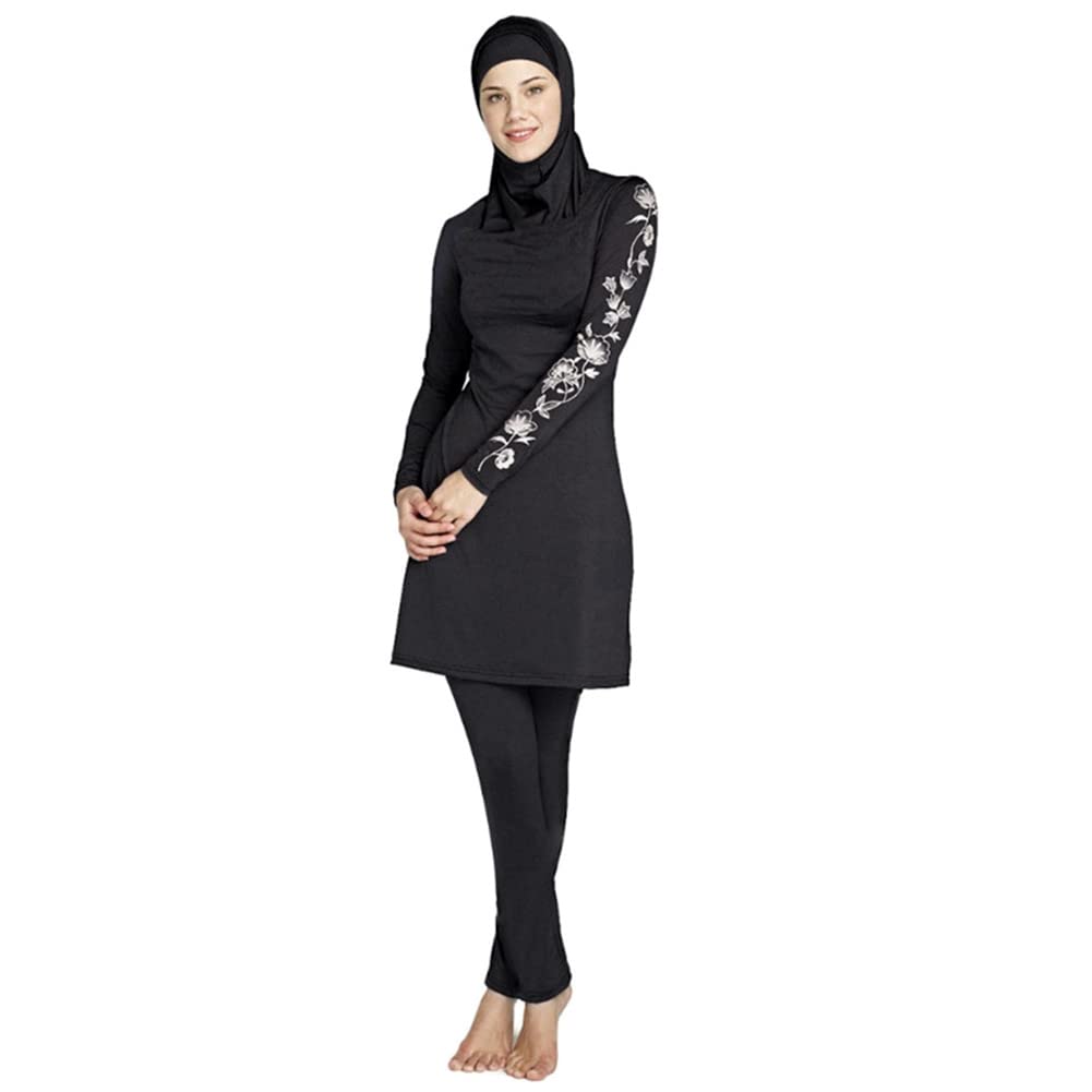Modest Muslim Swimwear for Women - Full Coverage Islamic Burkini with Hijab & Swim Pants | Halal Beachwear for Swimming, Surfing & Water Activities
