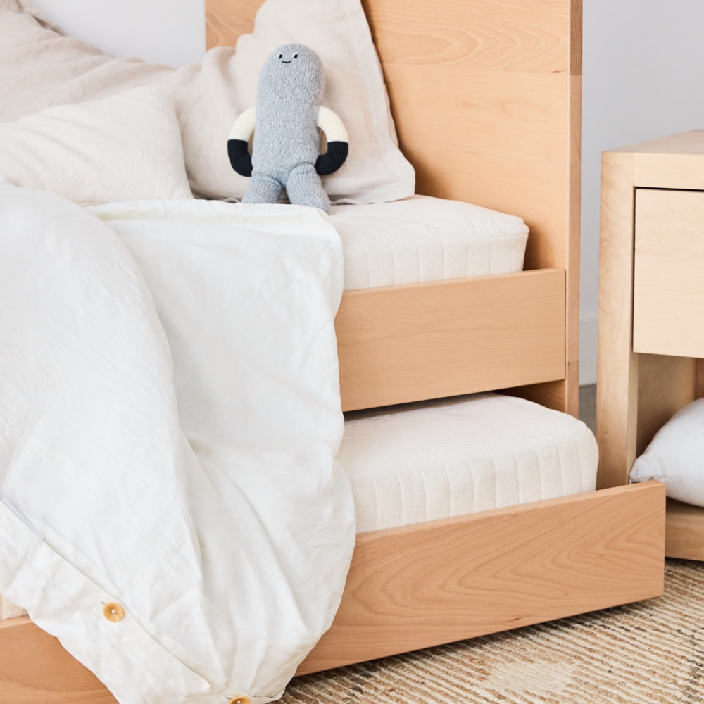 Best Kids Trundle Bed Frame with Twin Size & Underbed Storage - Space-Saving Bedroom Furniture for Small Rooms, Sleepovers & Guest Rooms