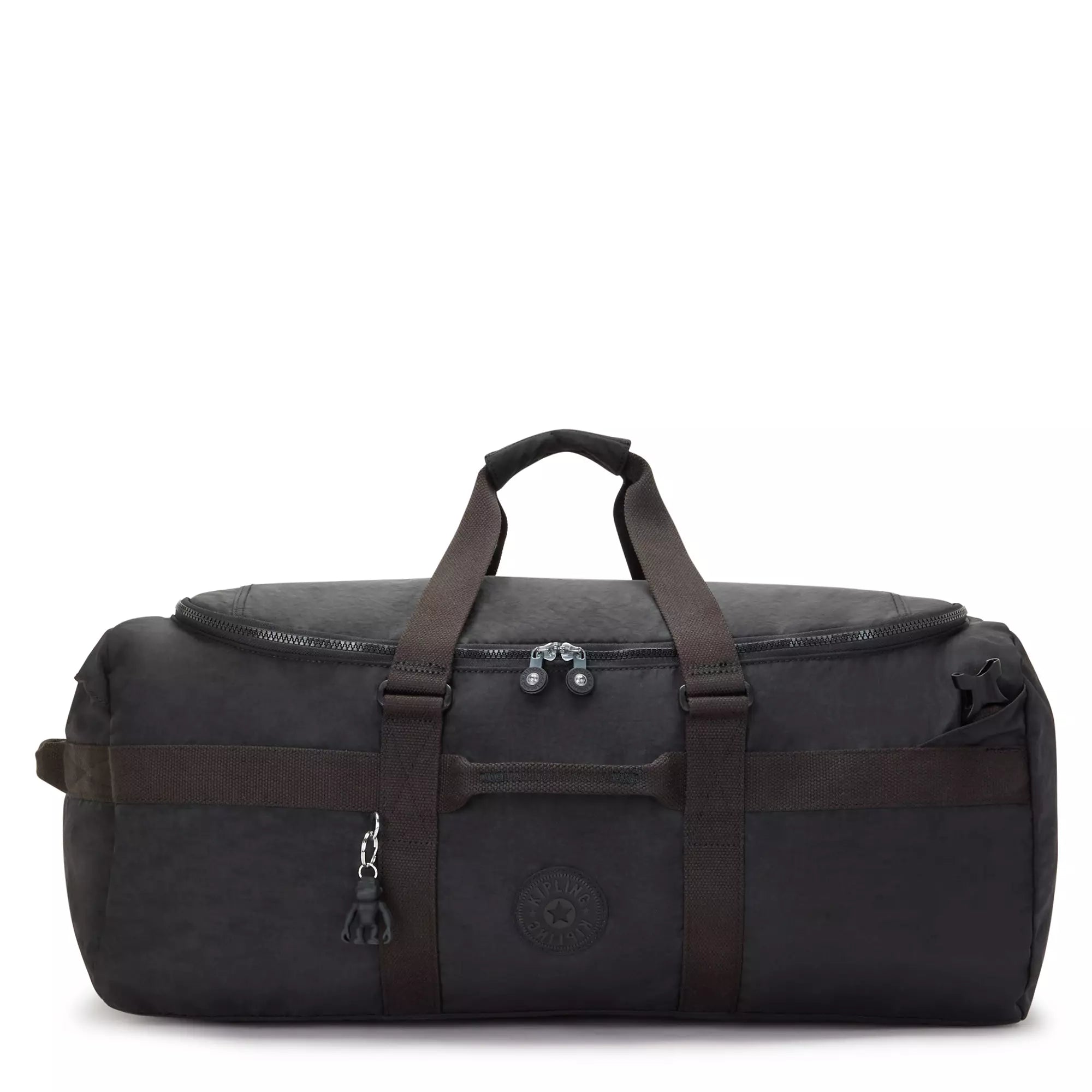 Kipling Jonis Medium Laptop Duffle Backpack - Black Noir | Water-Resistant Work & Travel Bag for Men & Women | Perfect for Office, Commute & Weekend Getaways