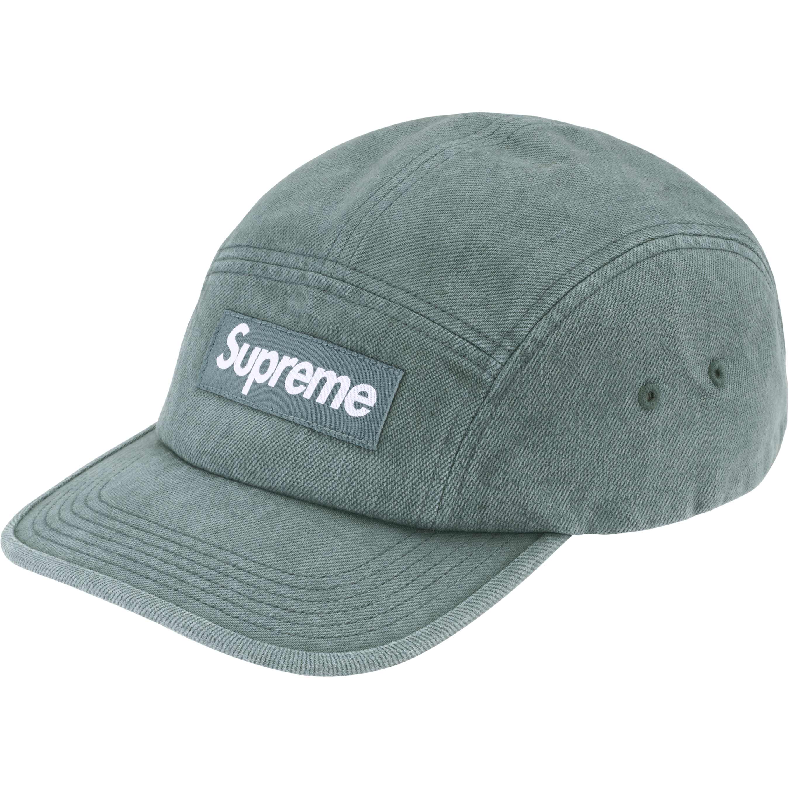 Supreme FW24 Denim Camp Cap Teal - Stylish Streetwear Hat for Men & Women - Perfect for Urban Fashion, Outdoor Adventures & Casual Wear