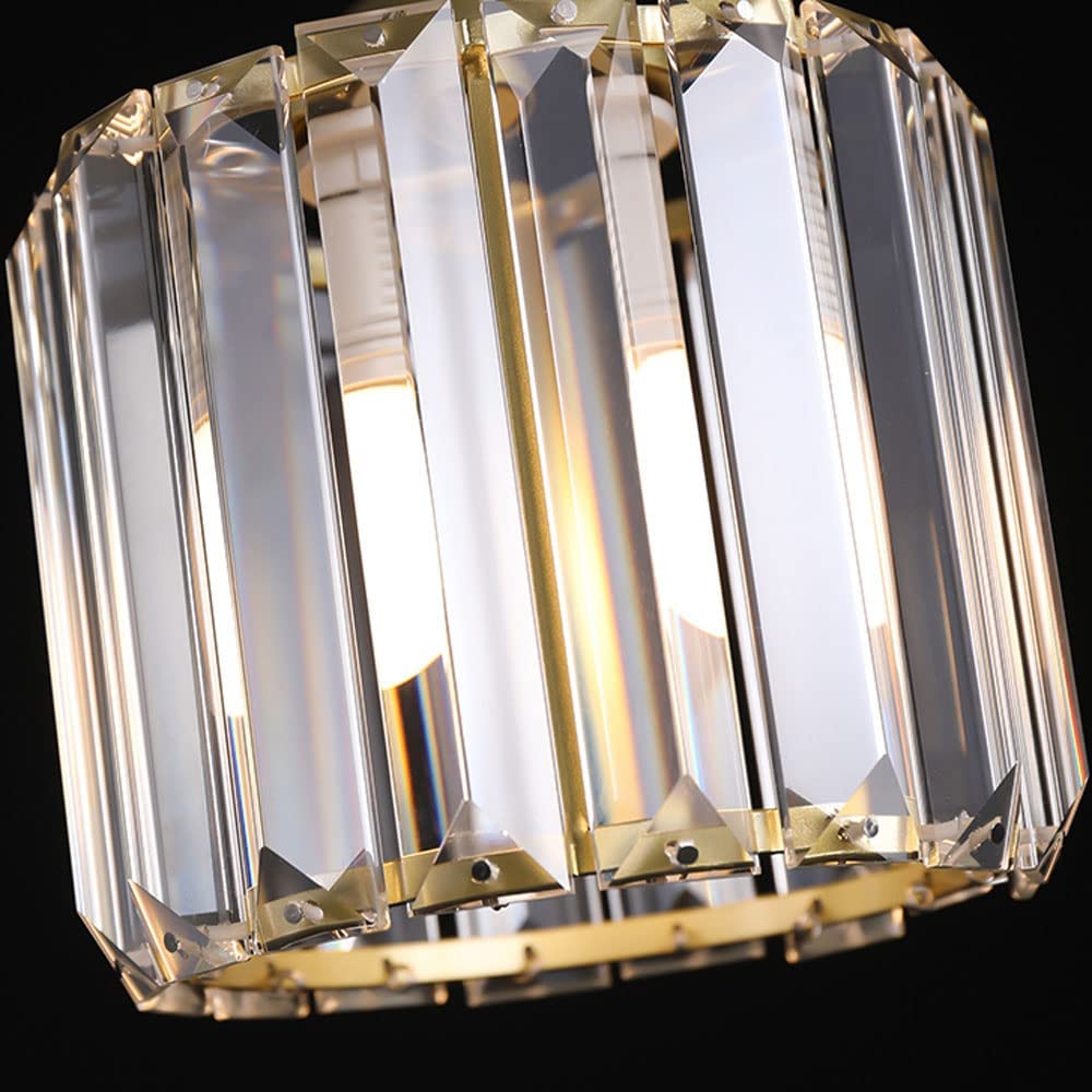 Gold/Black Crystal Pendant Light - Kitchen, Bedroom & Dining Lighting