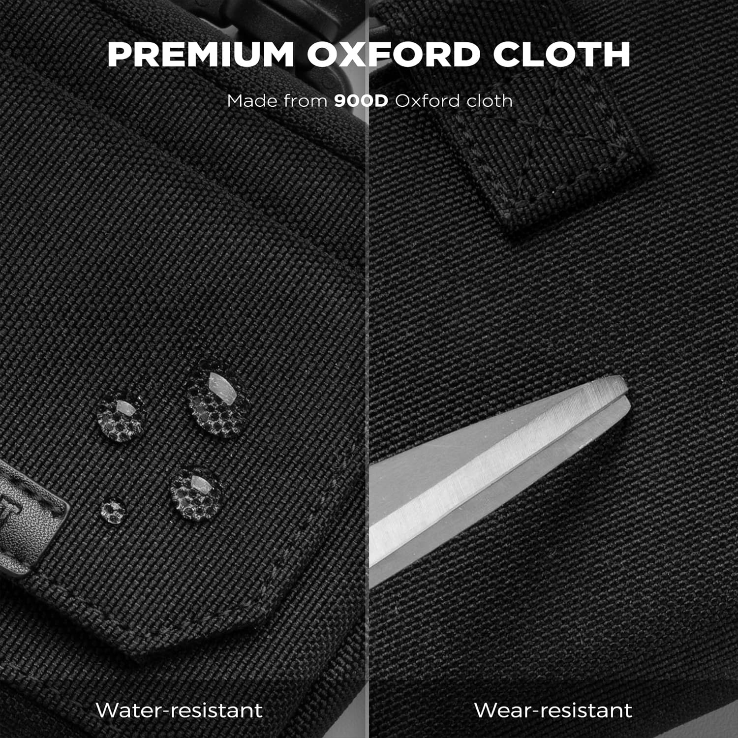 RFID Blocking Credit Card Wallet with Lobster Clasp - Water Resistant Oxford Cloth Travel Wallet for Men & Women - Perfect for Airports, Commuting & Daily Use
