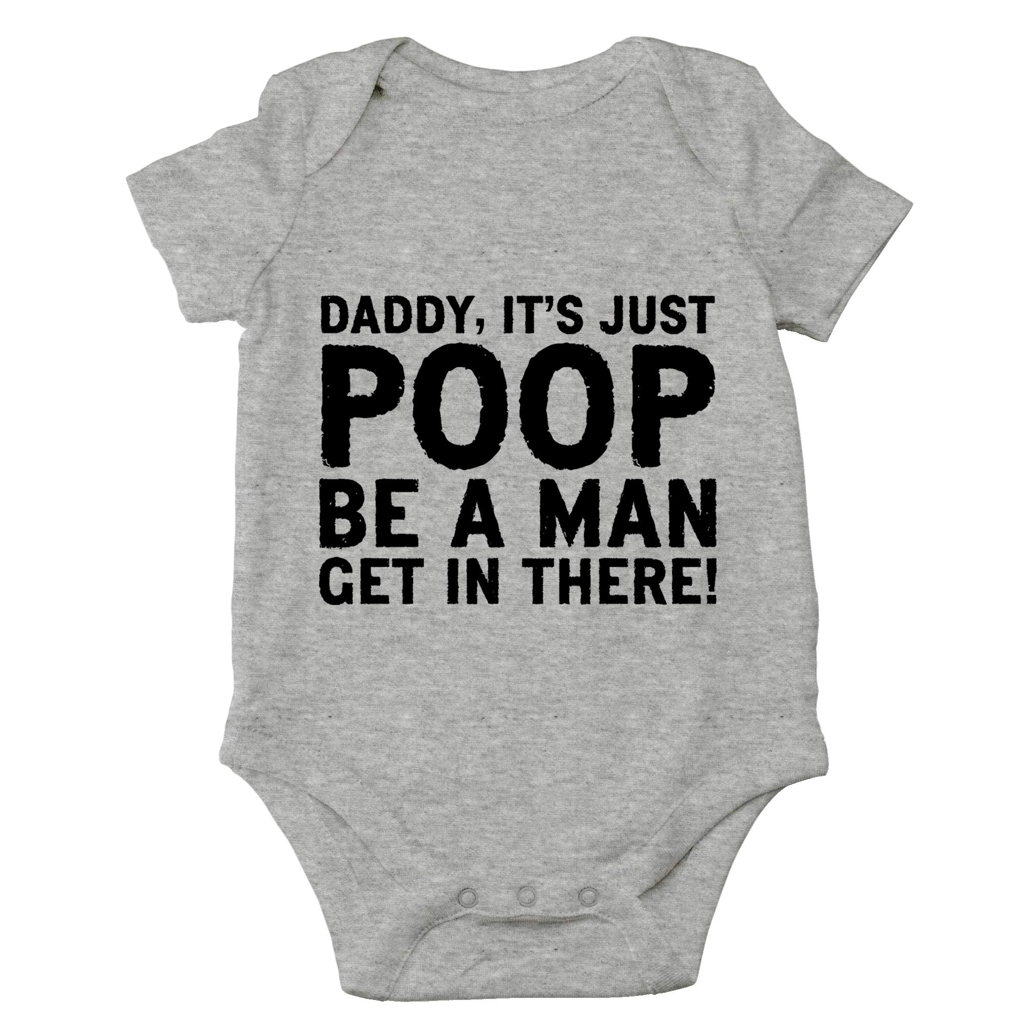 Funny Newborn Bodysuit Outfits for Boys & Girls | 'Daddy It's Just Poop' Baby Onesies | Soft Cotton Infant Bodysuits | Perfect for Playtime, Photo Shoots & Everyday Wear