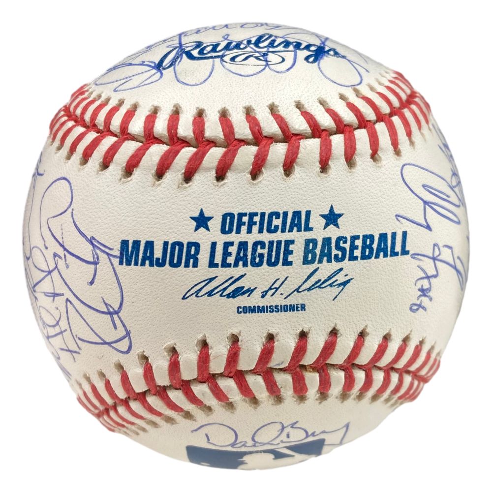 2001 Florida Marlins Team Signed Rawlings Official MLB Baseball with LOA - Perfect for Sports Memorabilia Collectors, Fan Gifts, and Baseball Display Cases