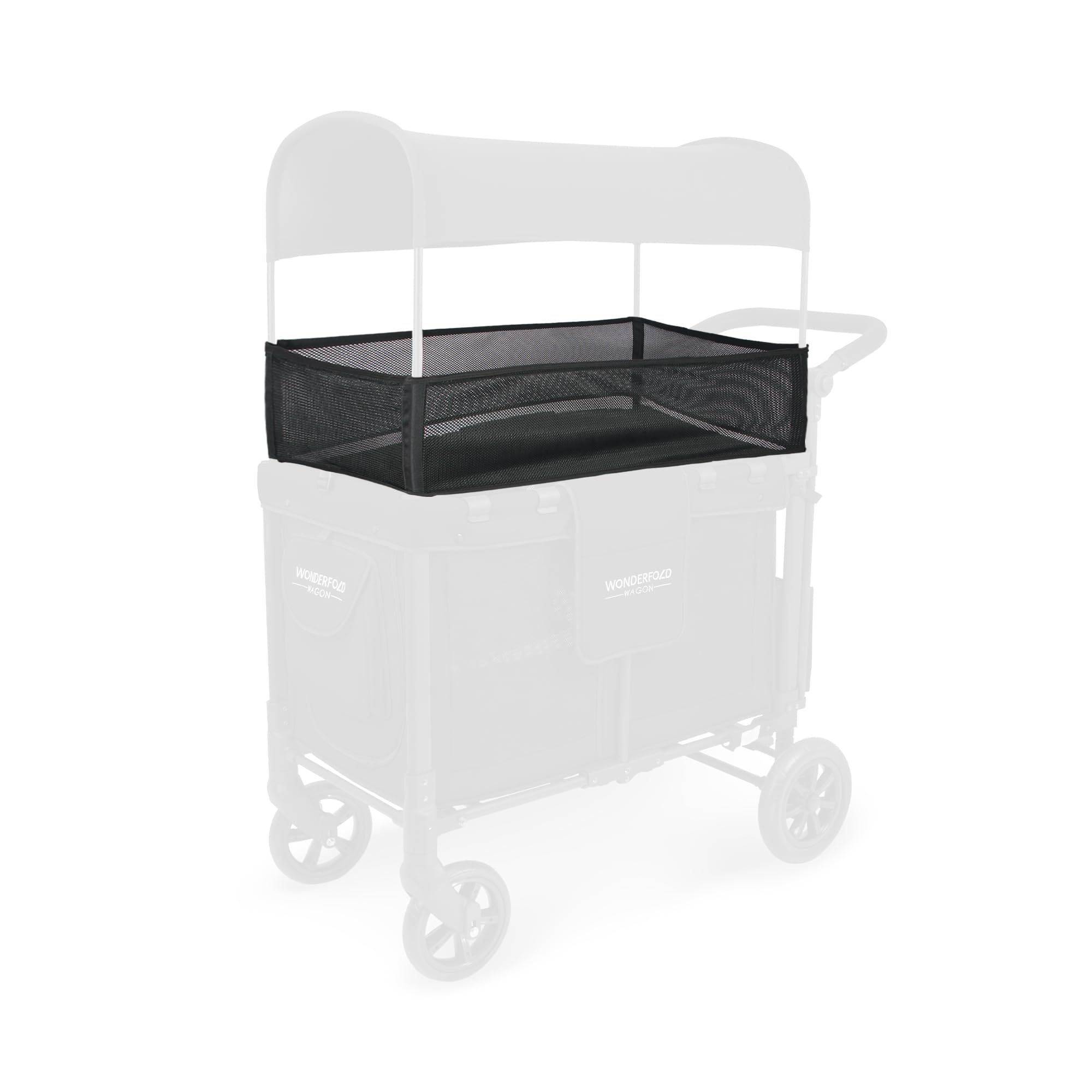 WONDERFOLD 4-Sided Shade Net Stroller Wagon Accessory - 360° UV Protection with Breathable Mesh for Baby Comfort | Perfect for Outdoor Walks, Beach Trips & Park Adventures (W2 OG Model)