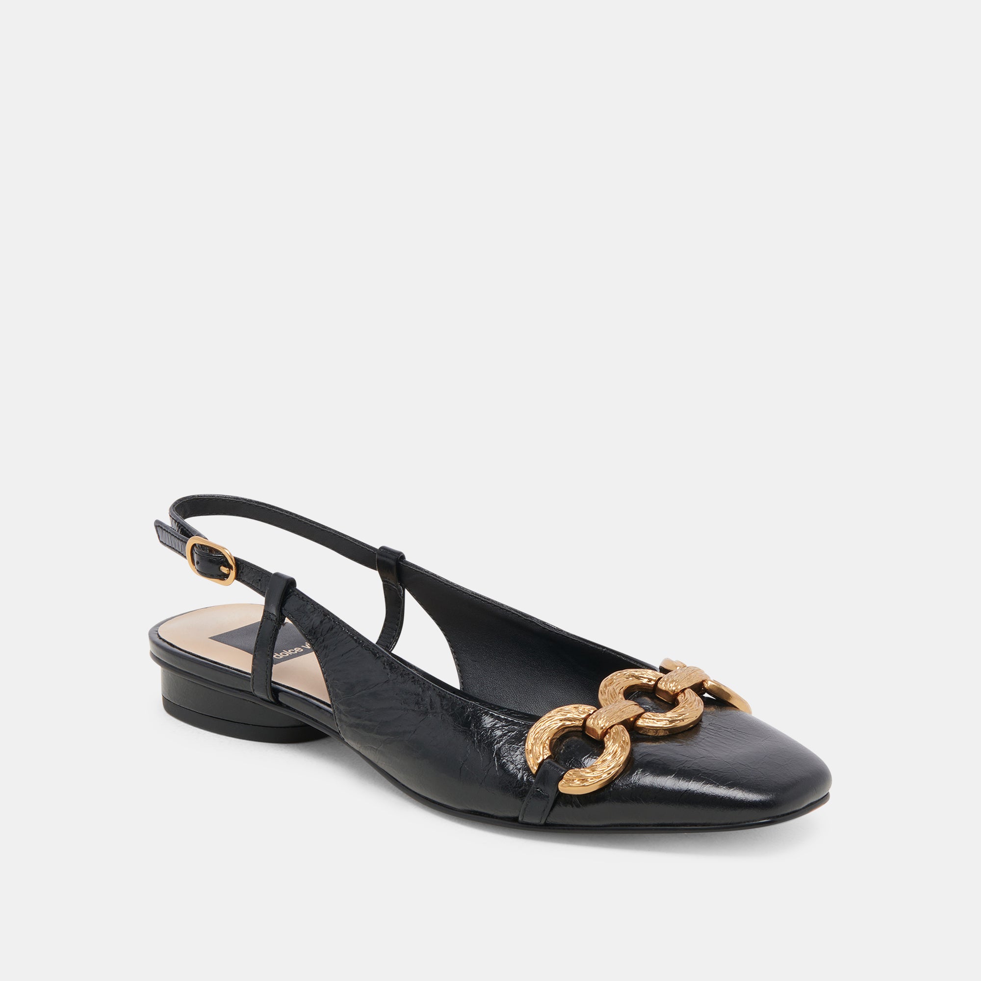 RAMANO FLATS MIDNIGHT CRINKLE PATENT - Stylish Women's Dress Shoes for Work, Party & Evening Events | Comfortable & Fashionable Heels for Professional & Social Occasions