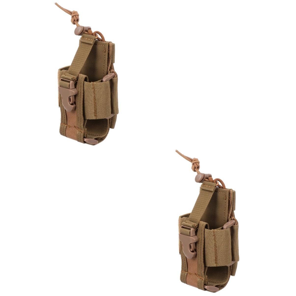 UKCOCO 2-Way Radio Pouch Holder - 2 Pack Waterproof Portable Walkie Talkie Case with Belt Clip for Outdoor, Camping, Hiking & Emergency Communication