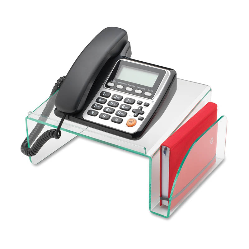 Eco-Friendly Green Glass Acrylic Phone Stand Holder - Durable & Stylish for Desk, Bedside, Office, and Travel Use
