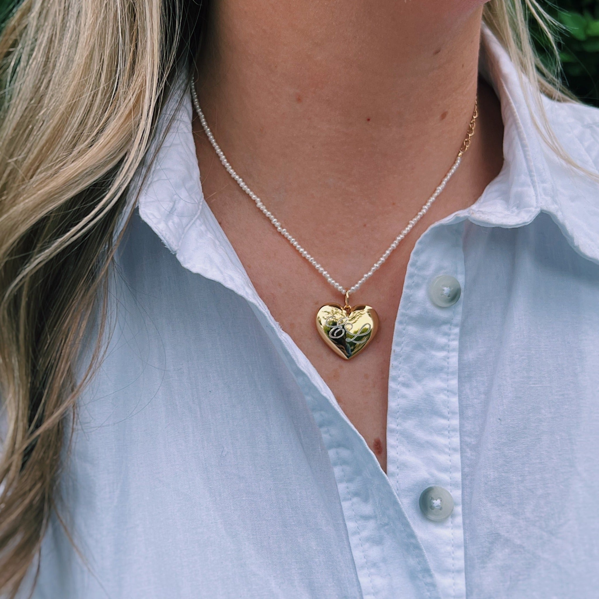 Goldbug Collection Puffy Heart Charm - Sterling Silver Pendant Necklace for Women, Valentine's Day Gift, Birthday Present, Romantic Jewelry for Her | Perfect for Anniversaries, Date Nights & Special Occasions
