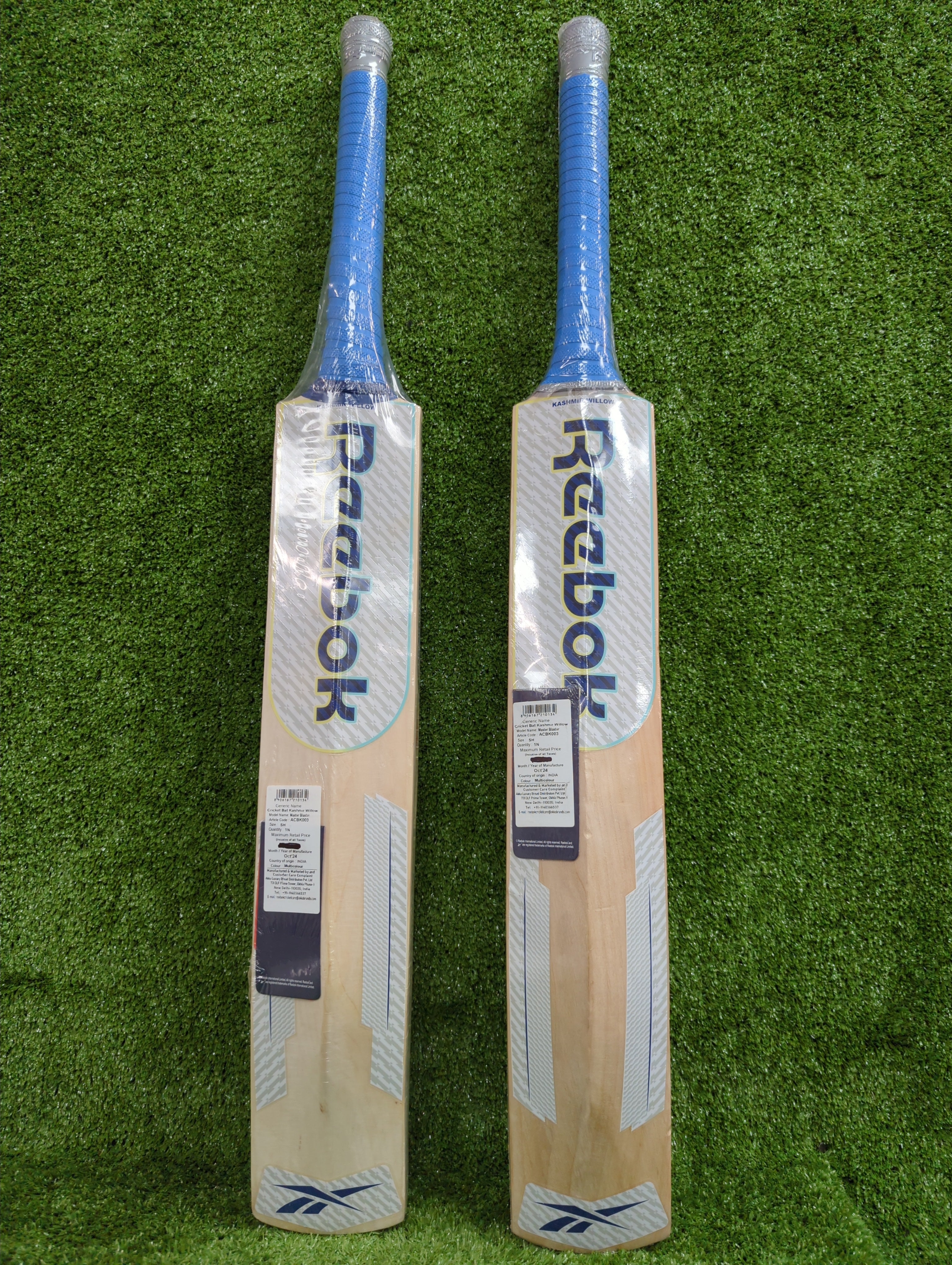 Reebok Master Blaster Kashmir Willow Cricket Bat - Premium Quality for Practice & Matches - Perfect for Cricket Training & Competitive Play