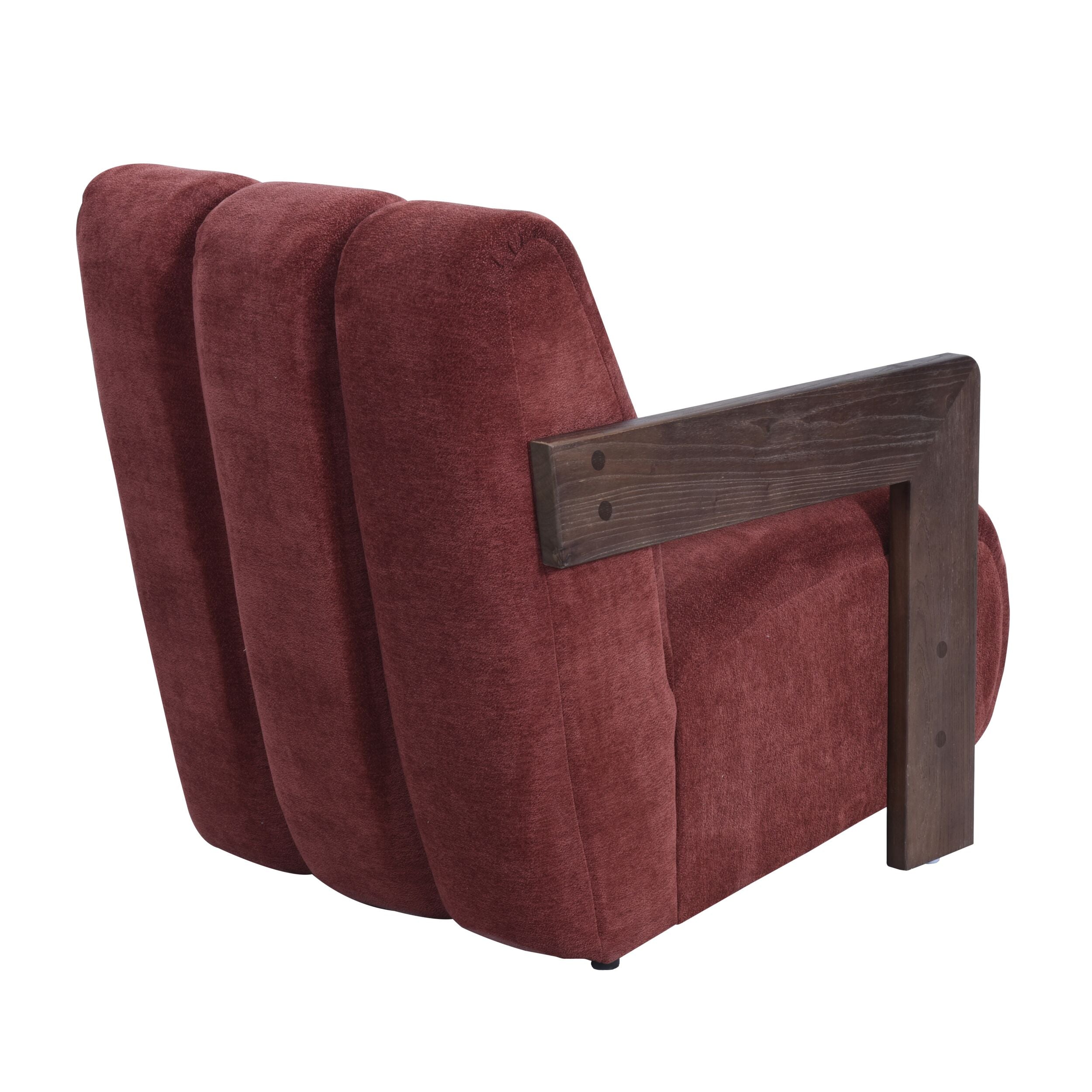 Banjo Occasional Chair in Russet Hues - Stylish Accent Chair for Living Room, Bedroom or Office Decor